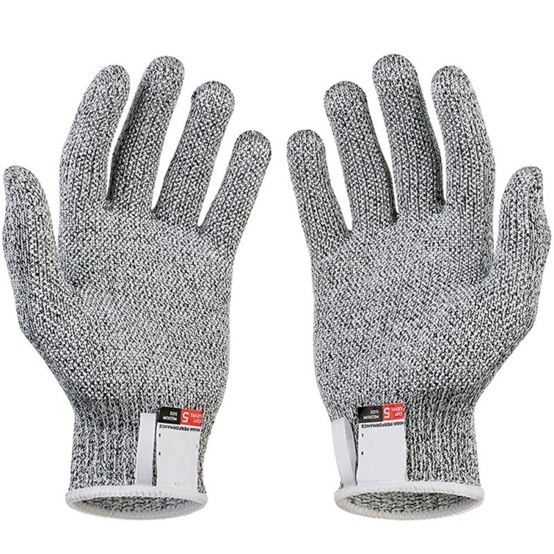 Guantes anticortes para exterior, resistentes a cortes de seguridad, alambre de acero inoxidable, malla de Metal, guante resistente a cortes para Cocina