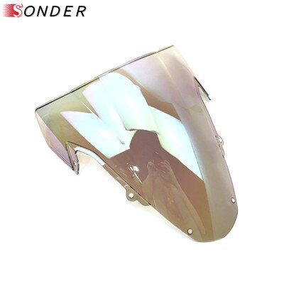 Windshield WindScreen For Suzuki GSXR GSX-R 1000 K3 2003 2004 GSXR1000 GSX R 1000R 03 04 Motorcycle Double Bubble Parts: Clear iruidium