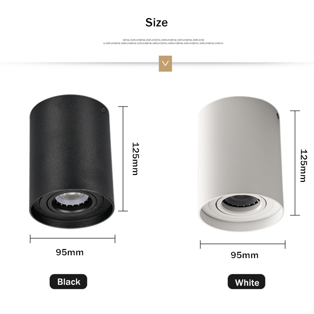 LED COB CREE Spotlight plafondlamp 10W 12W 15W Lampada GU10 led lamp voor slaapkamer keuken spot licht led opbouw