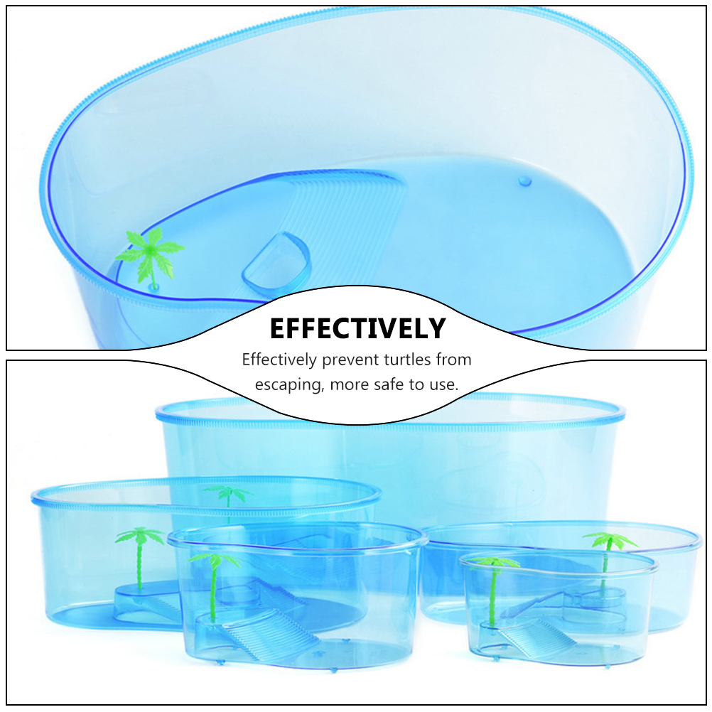 Household Turtle Tank Multi-function Turtle Cage Transparent Reptile Tank Turtle Supply