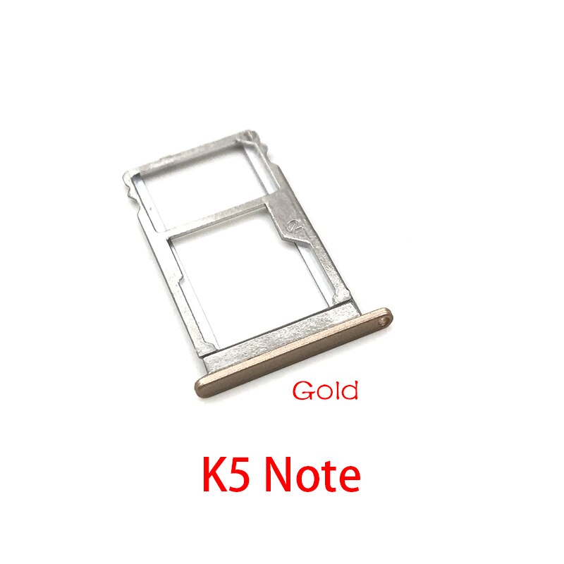 For Lenovo ZUK Z2 / K5 Note / K6 Power Micro Nano SIM Card Holder Tray Slot Holder Adapter Socket: K5 Note Gold