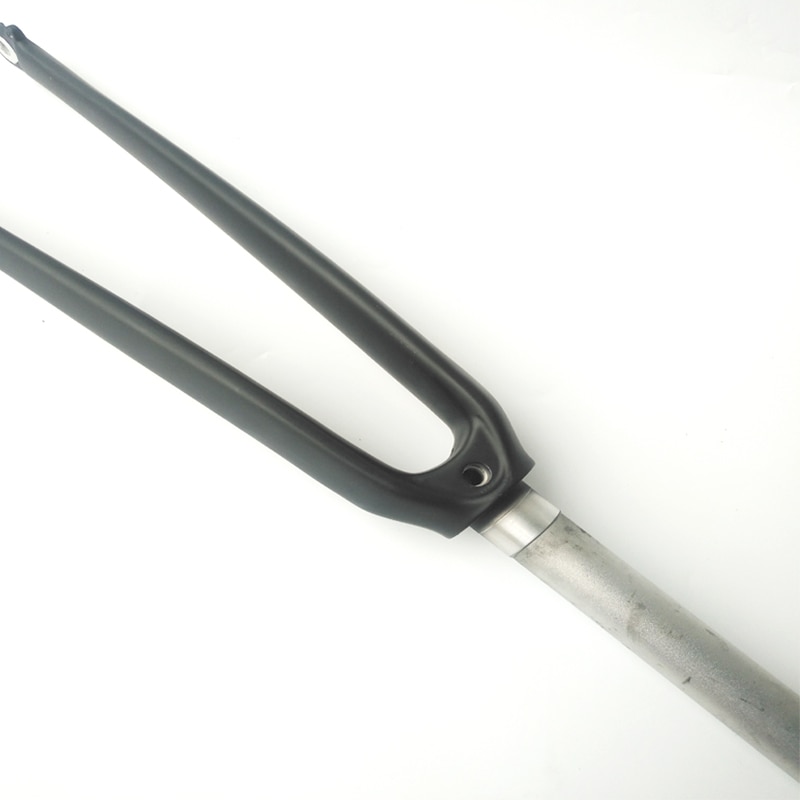 Horquilla de aluminio + carbono para bicicleta de carretera, aleación de carbono, 700C, 1-1/8 mate/brillante, freno en V, pieza de bicicleta de carreras, rock shox