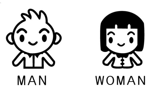 Unisex toiletbord - grappige ontwerpen