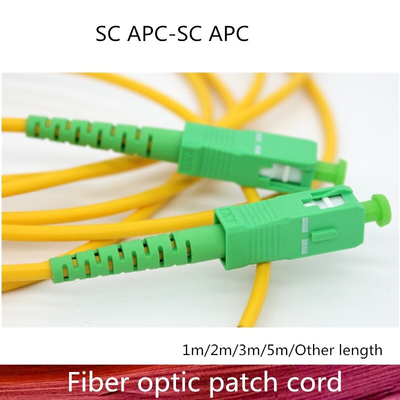 SC/APC-SC/APC Fiber Optic Patch Cord Cable SC-SC 1/3/5/10/20/30M Jumper Single Mode Simplex 2.0mm Optical Fibra: 5m 5pcs