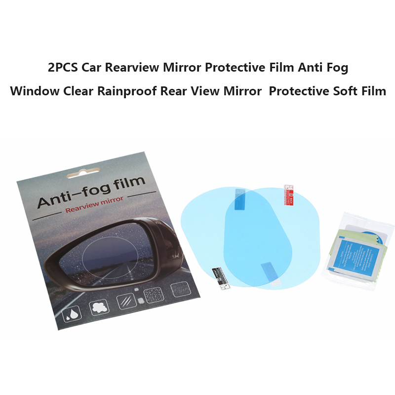 2 Stuks Regendicht Film Anti Water Mist Film Anti Fog Coating Hydrofobe Achteruitkijkspiegel Beschermfolie Screen Protector