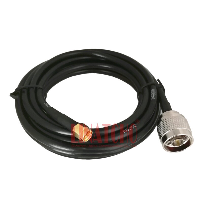 3 medidores rg58u rf cabo de extensão n macho para rp sma conectores masculinos para wifi roteador grande 2.4ghz antena