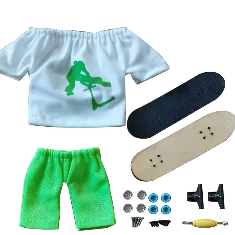 Mini Vinger Board Model Kits Vinger Skateboard Toets Flexibele Tafel Spel Voor Kinderen Hobby Verzamelaars 87HD