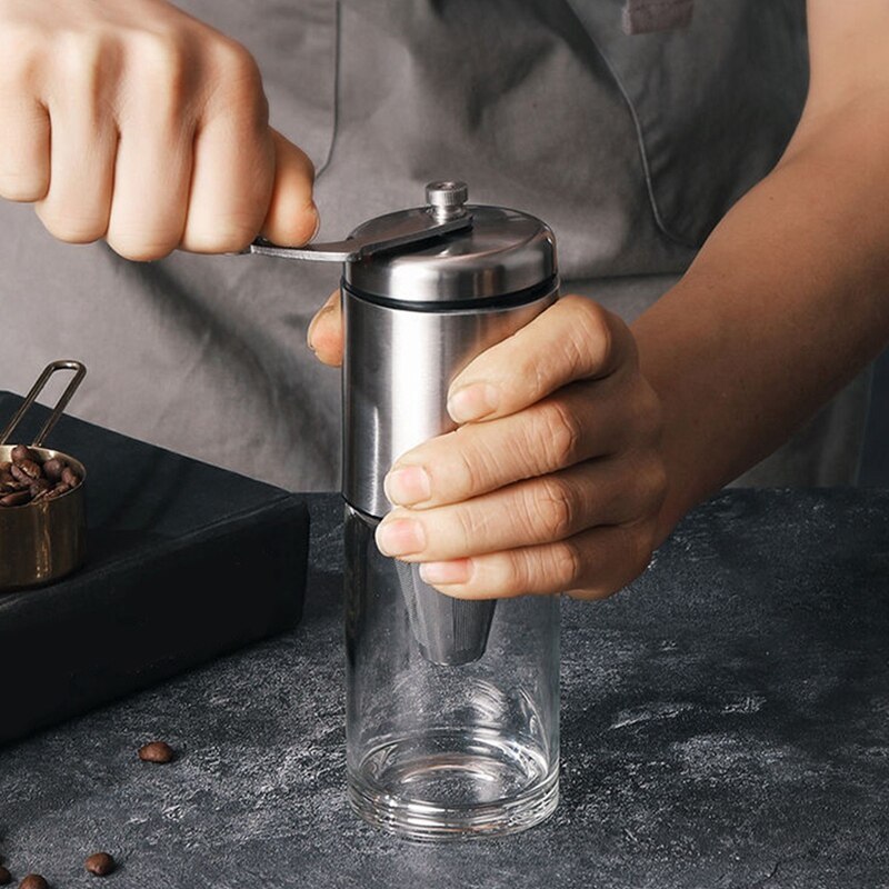 Stainless Steel Manual Coffee Grinder Kitchen Tools Coffee Bean Grinder Portable Hand Crank Mill Spice Grinder