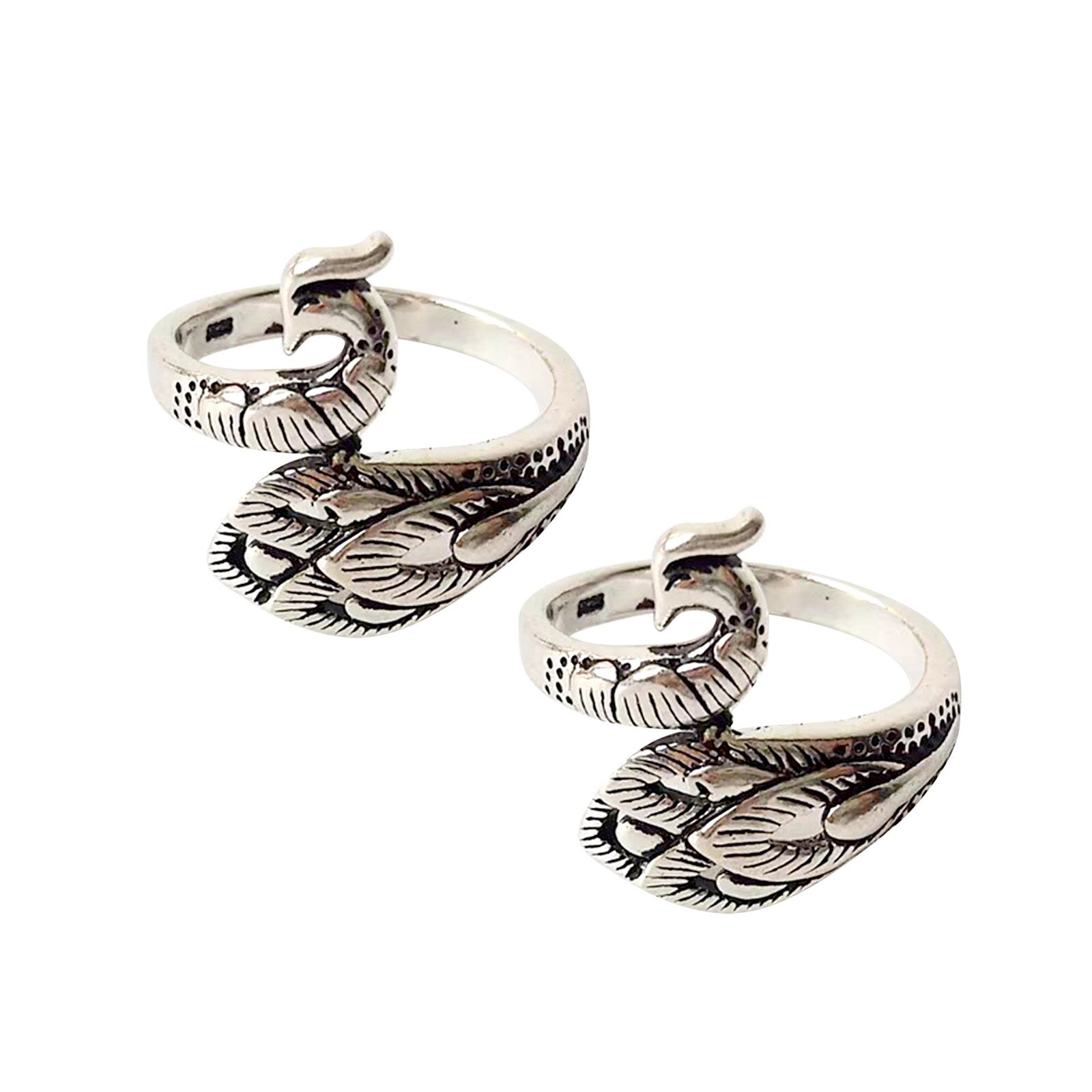 Adjustable Punk Metal Geometric Knot Rings For Women Girls Knit Mid Finger Knuckle Rings Party Jewelry Accessory: B