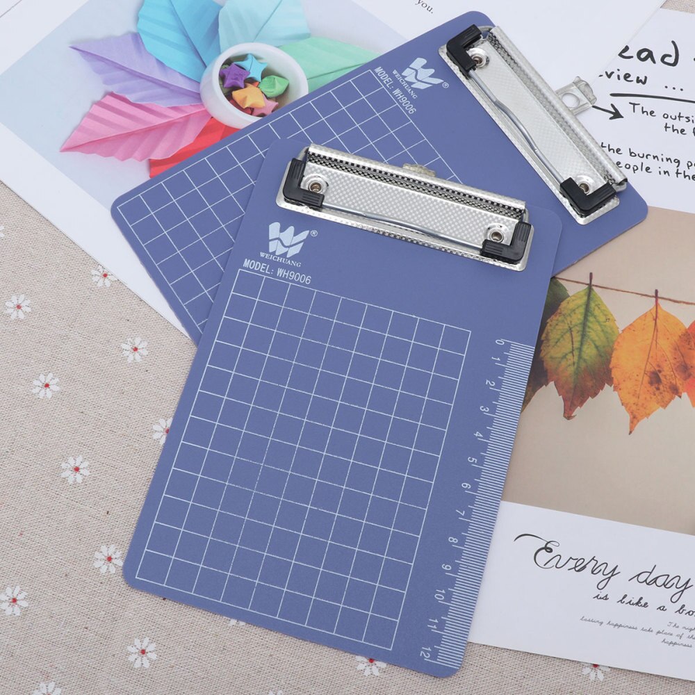 3pcs Writing Clip Board Hanging Menu Order Writing Board Holder for Writing Use A4 (Blue): As Shown 2