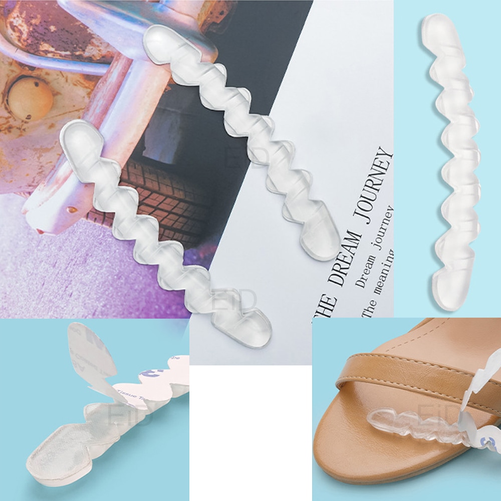 Silikonowe antypoślizgowe wkładki naklejki na wysokie obcasy sandały japonki buty damskie eleganckie samoprzylepne stopka samoprzylepna podkładka żelowa podkładka na przód stopy