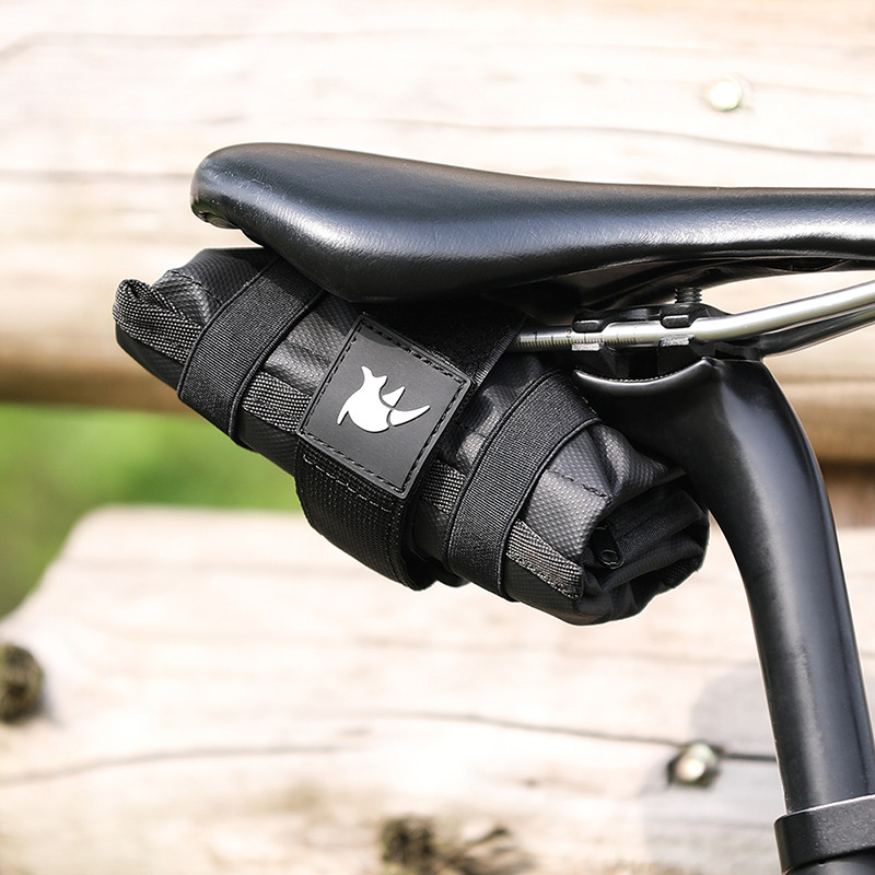 Bolsa de herramientas para bicicleta, bolsa para SILLÍN de bicicleta de montaña, bolsa para marco de tubo superior delantero, bolsa para SILLÍN, paquete de Burrito, accesorios traseros negros para ciclismo