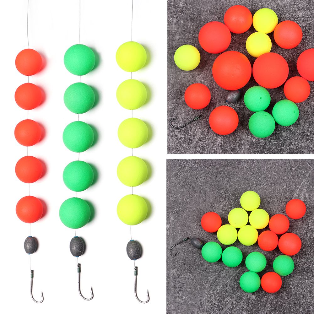 24mm-36mm Foam Floats Ball Beads Beans Fishing Float set Bottom Rig Rigging Material Fishing Tackle Accessories Pick Size