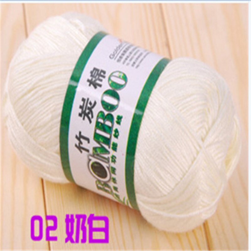 Top kin-friendly Knitting Yarn Natural Bamboo Soft Yarn Cotton Yarn 10 piece per lot: 02