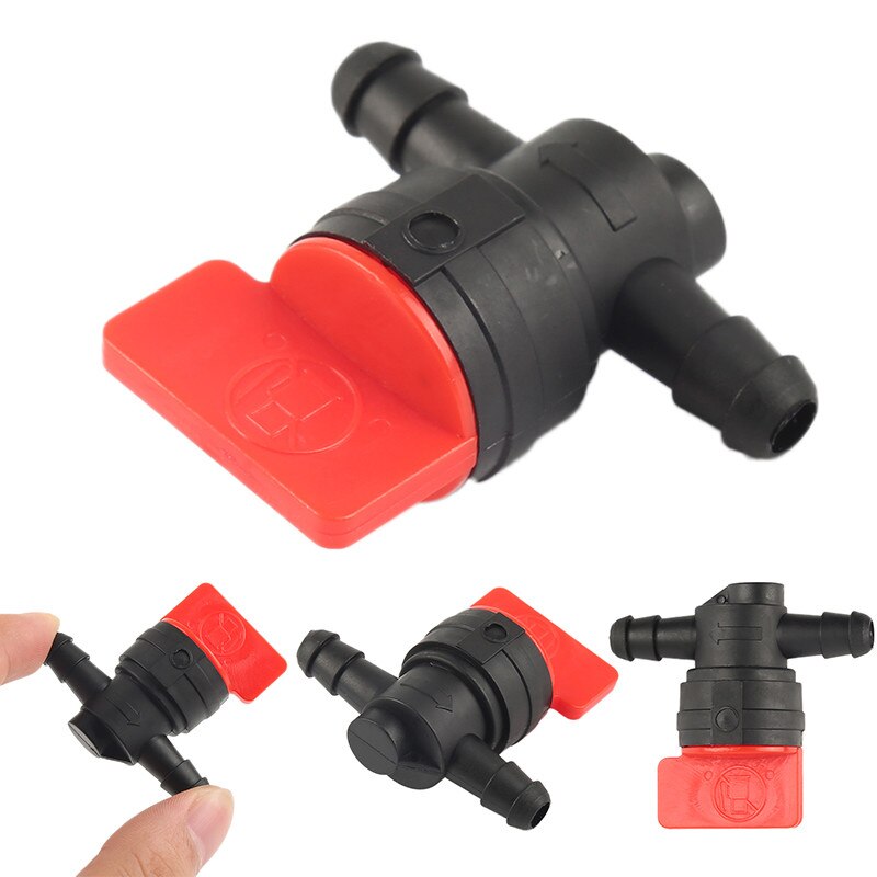 1/4" Inline Flue Shut Off Valve Cut Off Gas Straight Outdoor Car Accessories Small Engine Valve 90 Degree Carburetor Parts