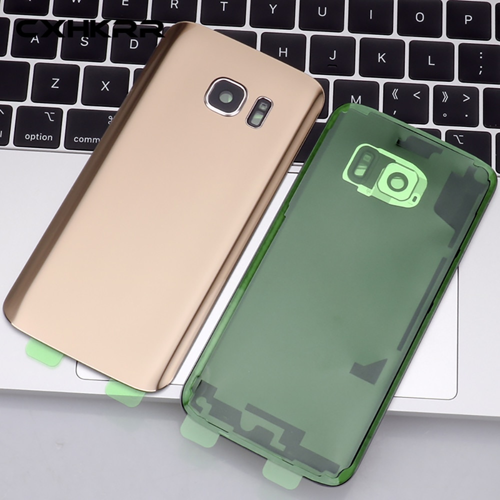Voor Samsung S7 S7Edge S7 S8 S8 + Batterij Back Cover Deur Behuizing Vervanging Reparatie Onderdelen + Camera Lens