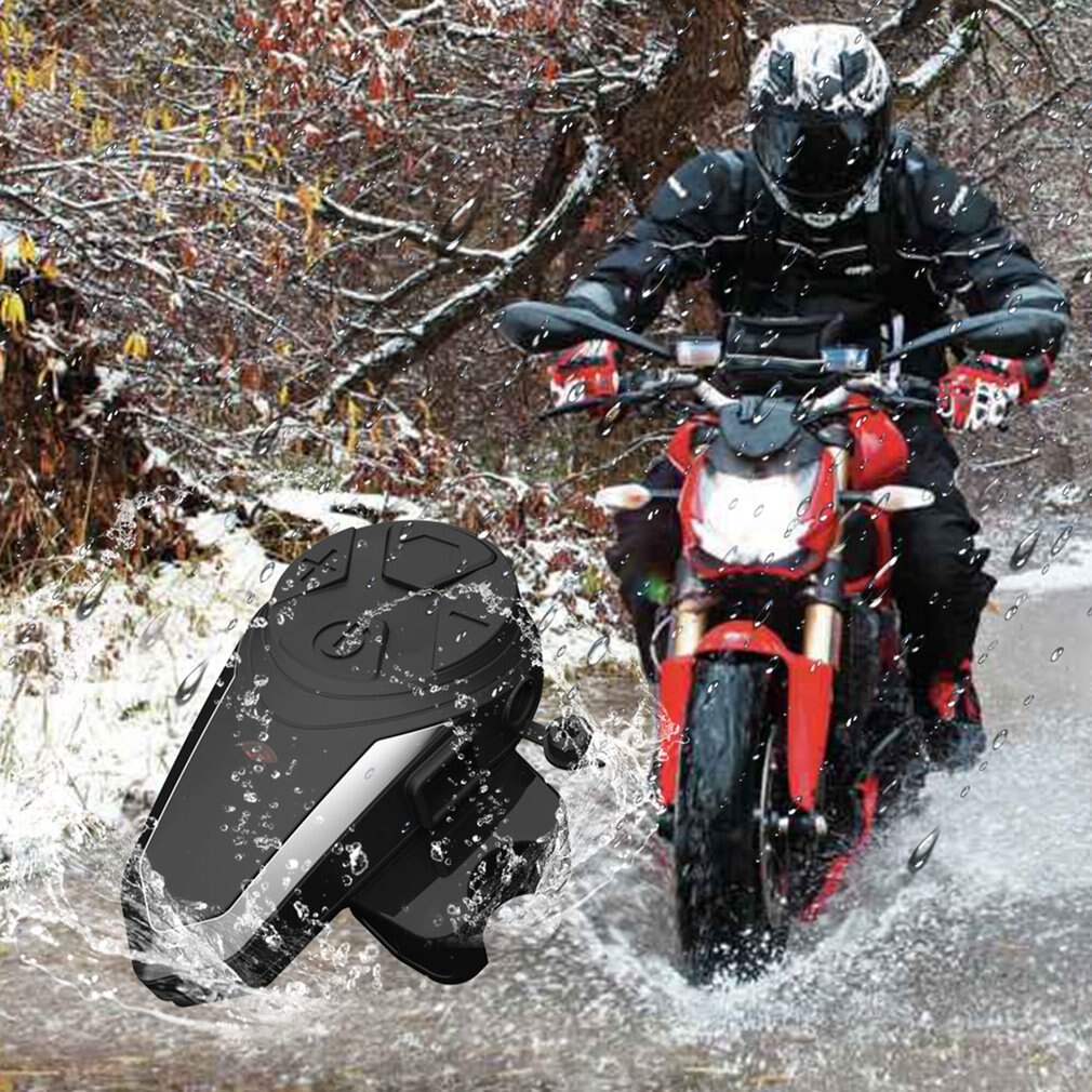 BT-S3-interfono inalámbrico BT para motocicleta, 1000M, auriculares FM, Mini interfono portátil