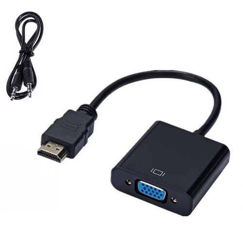 HD 1080P HDMI-compatible to VGA adapter converter cable For Xbox PS4 PC laptop TV box to projector display HDTV: Audio But No Power