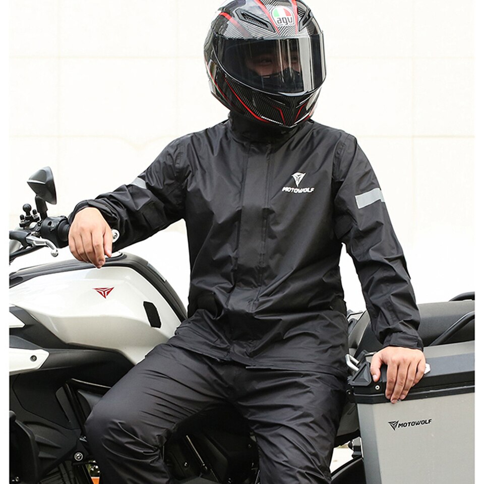 Motowolf – poncho universel pour moto et vélo électrique, combinaison d'été, imperméable, résistant à la pluie, pour hommes et femmes