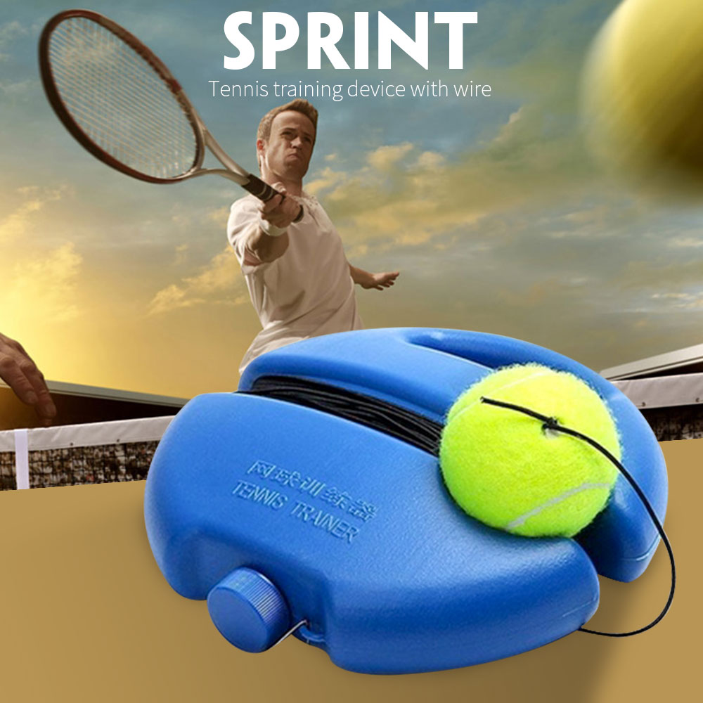 Tennis forsyninger tennis træning hjælp tennisbold med elastisk reb selvstændig rebound tennis træner partner praksis værktøj