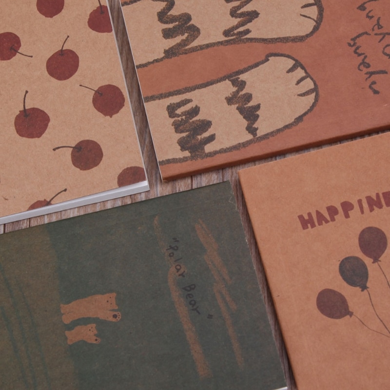 Notebook Blank Page Painting Paper Book Journal Diary Notepad Memo Pads Supplies