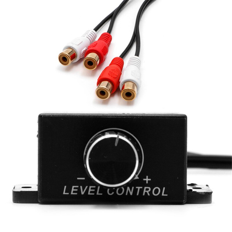 Car Audio Amplifier Bass RCA Level Remote Volume Control Universal Vehicle Amplifier Bass Controller Regulator Car Accessories