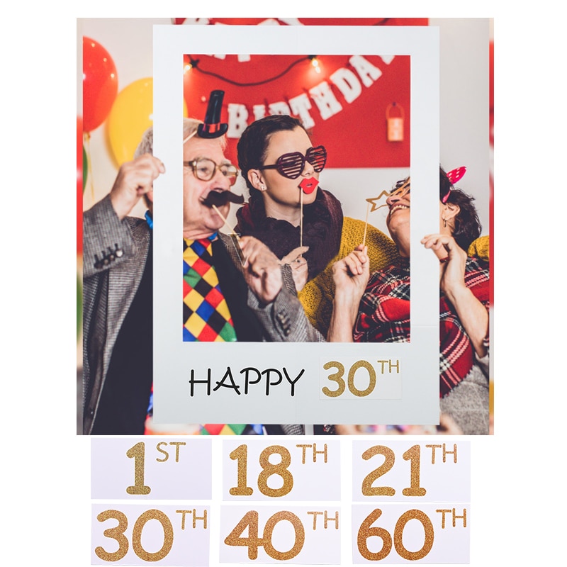 Striscione Personalizzato Per Compleanno Con Champagne - 18° 21° 30° 40° 50° 60° 70°, Interni/Esterni