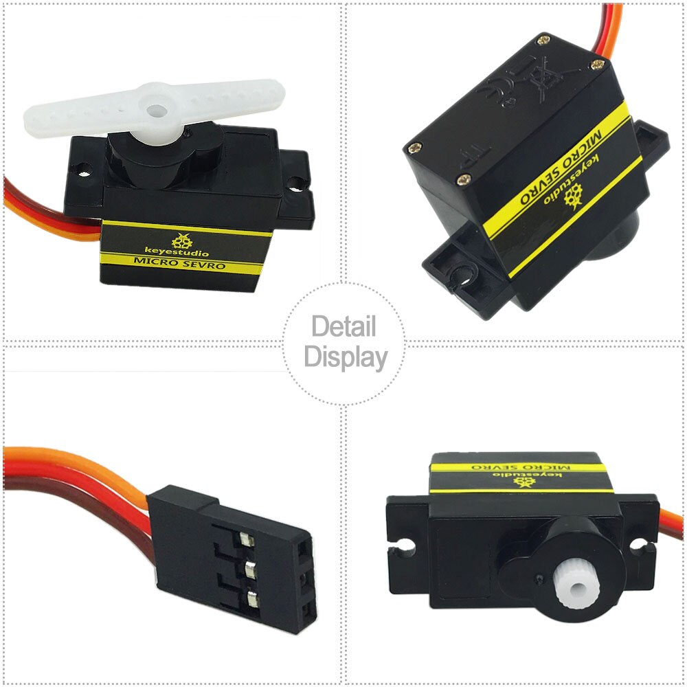 Freies ! Keyestudio Micro Servo SG90S 9g 180 grad für Arduino Smart Car Robot/