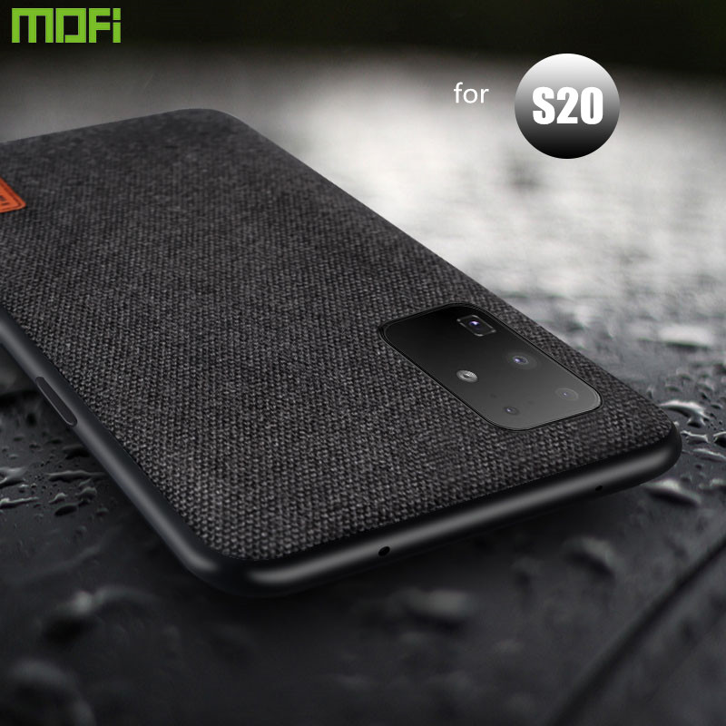 Mofi Case Voor Samsung S20 Case Doek Stof Back Cover Voor Galaxy S20 + Plus Siliconen Business Capas S20 Ultra coque Case