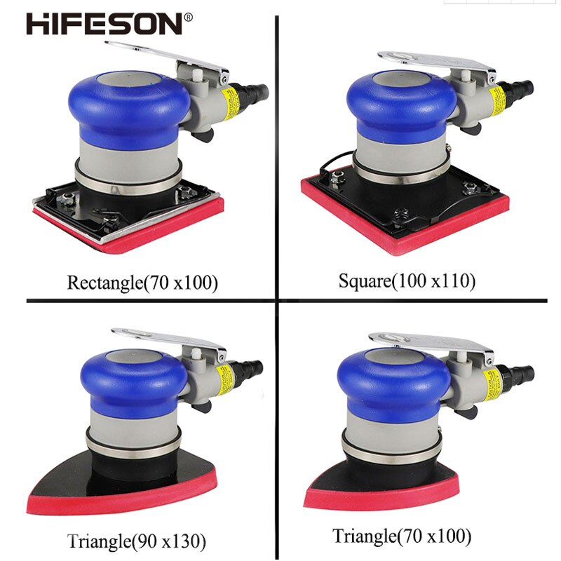Hifeson Pneumatische Schleifer Dreieckige Rechteckigen Platz Schleifer Kitt Schleifpapier Maschine Polieren Luft Mühle