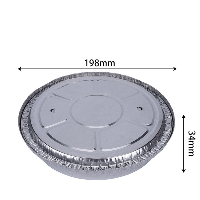 Wegwerp Aluminiumfolie Aluminiumfolie Disc Geen-Kleverige Olie-Proof Aluminiumfolie Board Voor Bbq Gestoomde Houtskool Gegrilde rijst Bakken Levert: M-Aluminum cap
