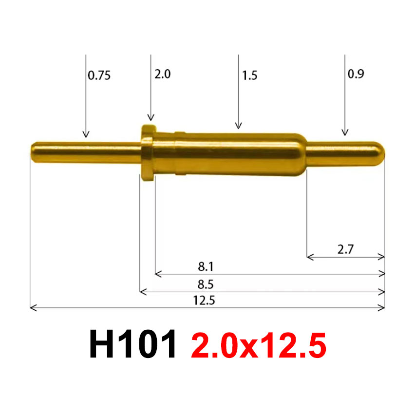 Cltgxdd 1PCS Pogo Pin Connector Pogopin Spring Loaded Contact SMD Needle PCB High Current Charging Conductive Test Probe: SKY BLUE
