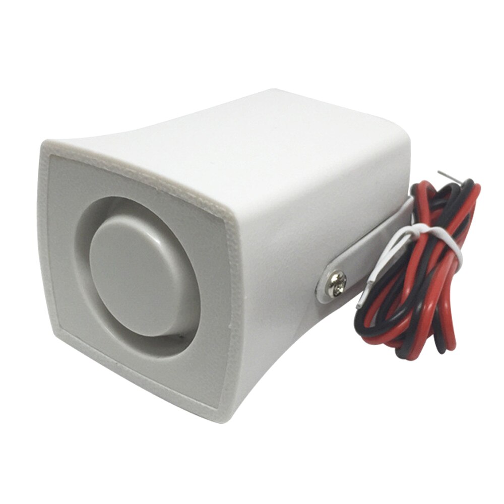 Mini Horn Alarm Sirene 105db Klang Alarm DC 12V Verdrahtete Innen Sirene für Heimat Haus Alarm System