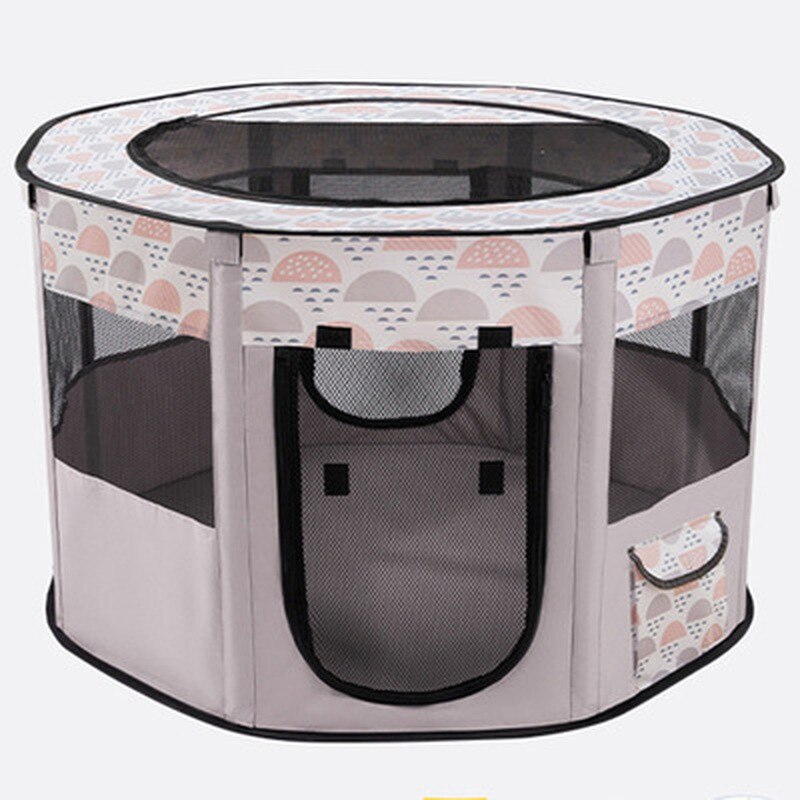 Foldable camping outdoor cat and dog house portable breathable tent round pet production box maternity supplies dog bed fence