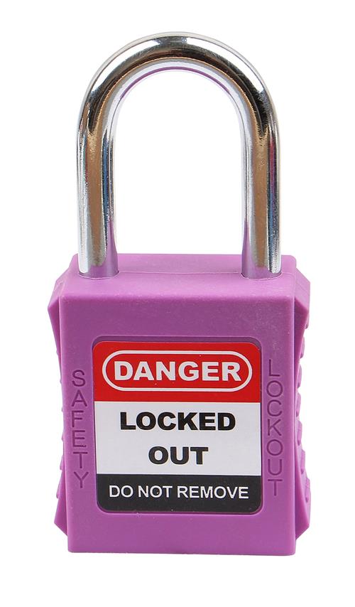 2pc Loto 38mm Color Different Security Lock Safety Padlock: KD NT-A38S Purple