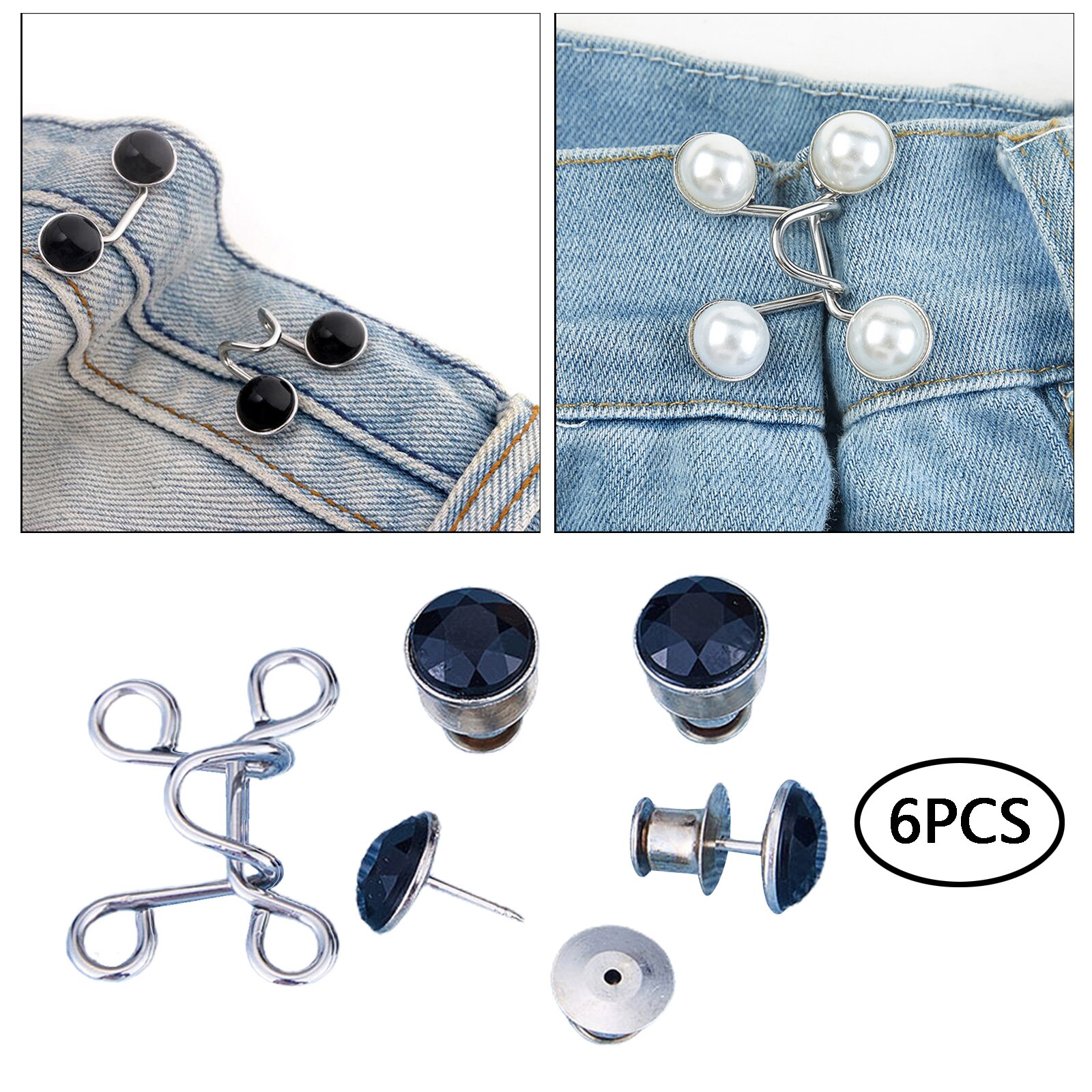 Sewing Hooks and Eyes Closure Nail-free Buttons Clothing Pants Clothing Trousers Skirt Waist Buckle Jacket Coats Craft Project