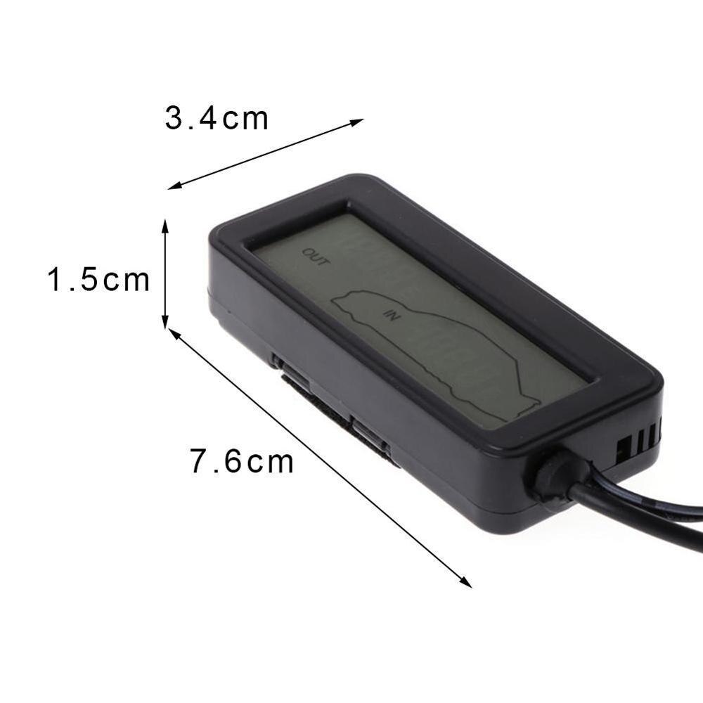 LCD Backlight Digital Thermometer Temperature Auto Meter DC Car Gauge 12V Q3O4