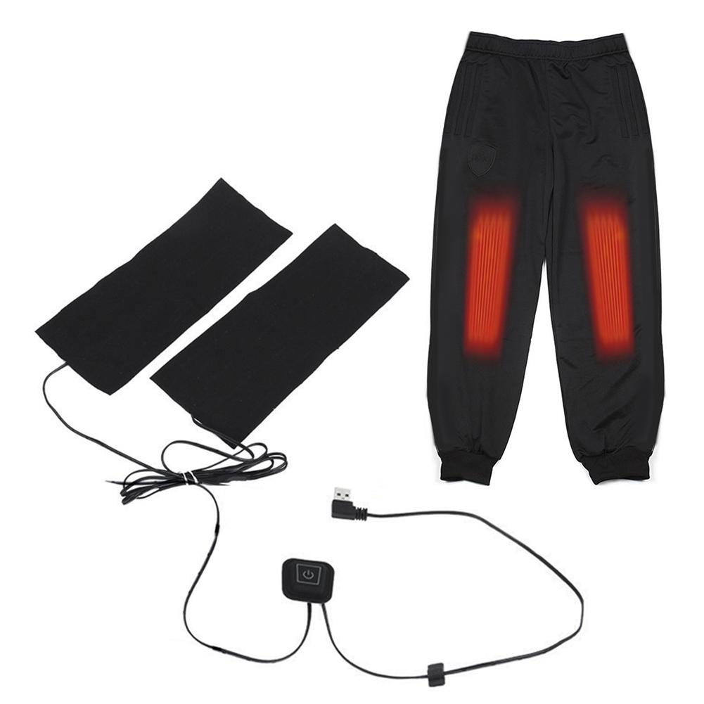 Usb elektrisk opvarmet termisk bukser tøj fitness varmepude vinter termisk weskit opvarmningsbukser træningsforsyninger: Default Title