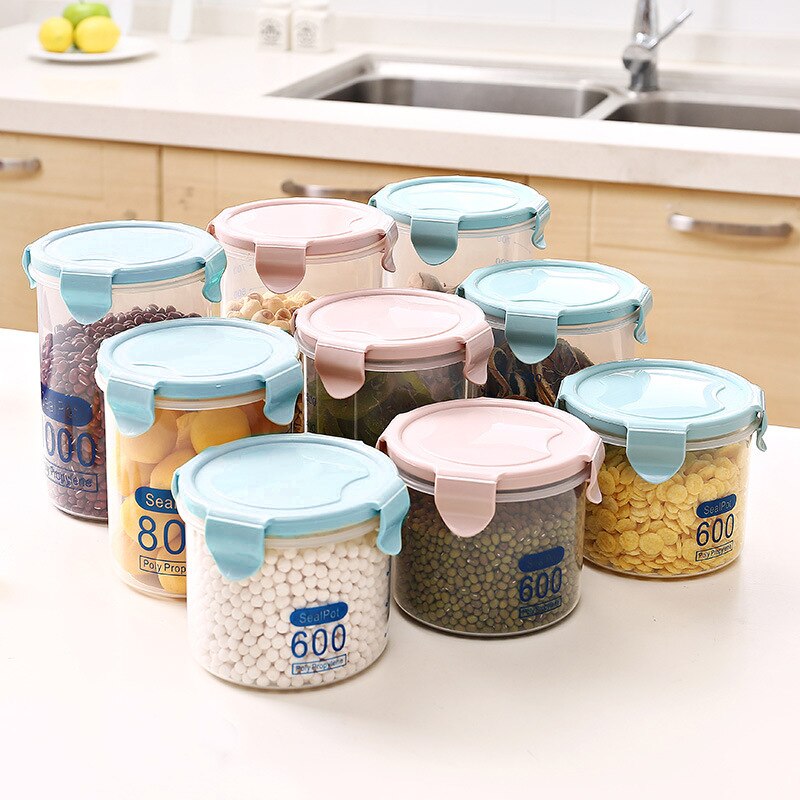 600-1500ml Food Storage Container Kitchen Refrigerator Food Noodle Sealing Box Preservation Fresh Pot Tank Boxes Organizer