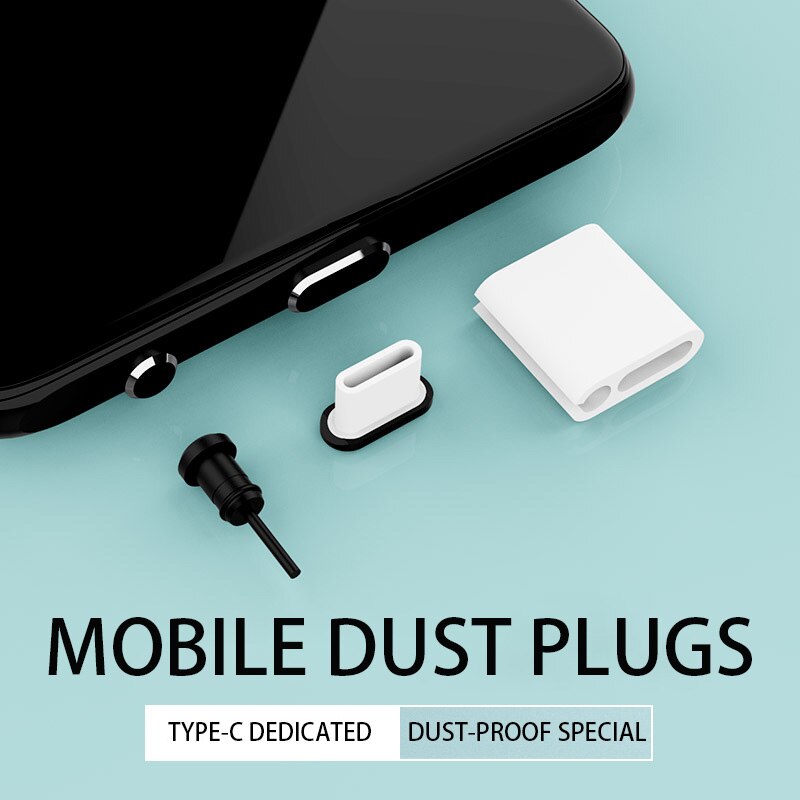 Android Telefoon Stof Plug Poort Opladen Usb Hoofdtelefoon Gat Stof Blokkeren Voor Huawei Data Plug Oppo Xiaomi Vivo Glory Afdichting plug