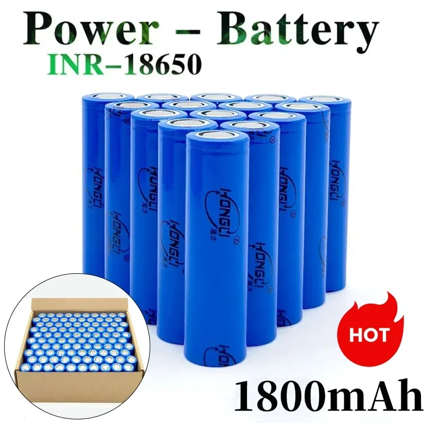 Manulife-Batterie aste au lithium-ion, 3.7V, 18650 mAh, batterie au lithium de classe A, directe d'usine, , 1800