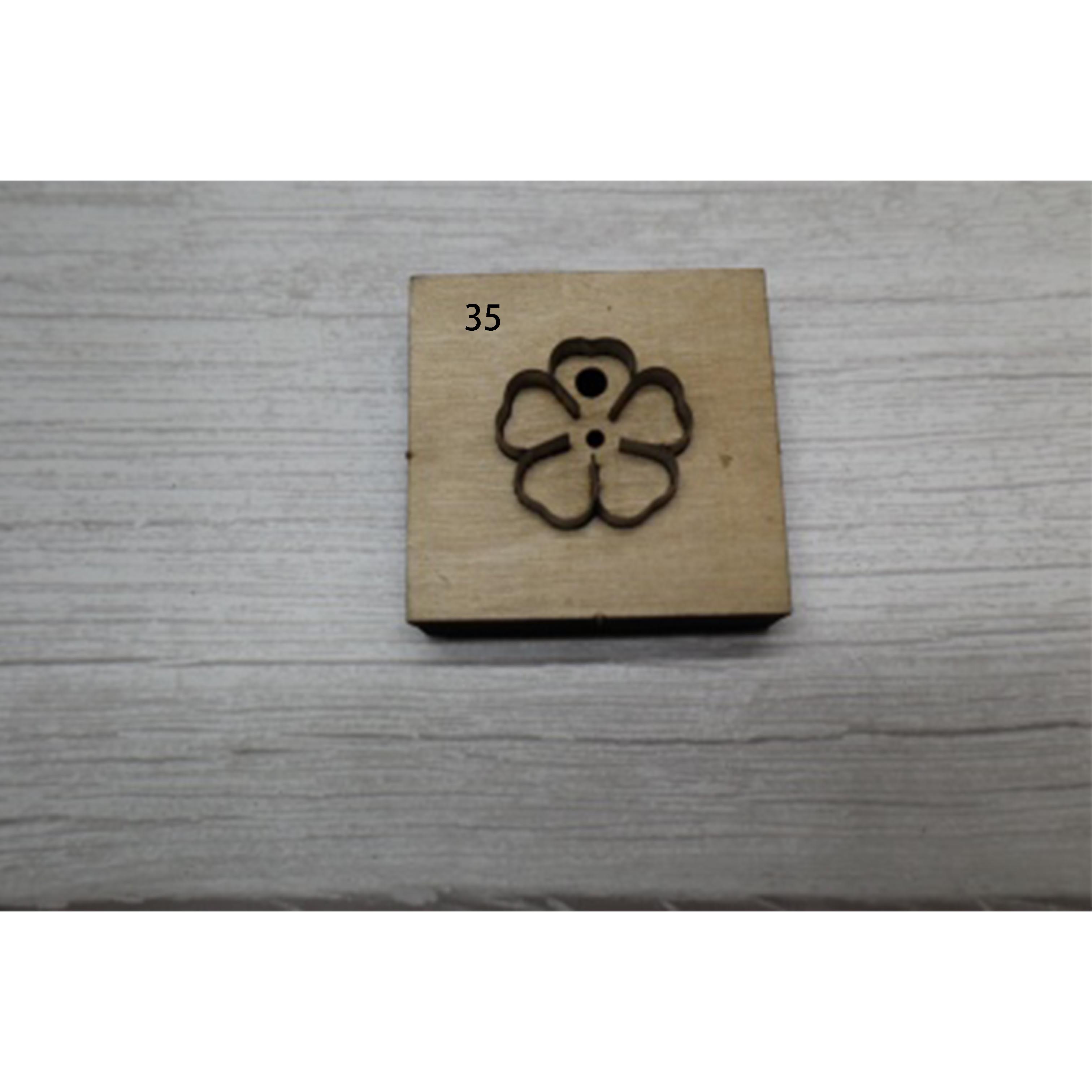 Japan Stahl Klinge Stahl Regel Stirbt schneiden für Leder Stichworte Geprägte Etikett Fünf Blütenblatt Blume Für Kleid Frauen Tasche Hand schlagen Werkzeug: runden sakura 35mm