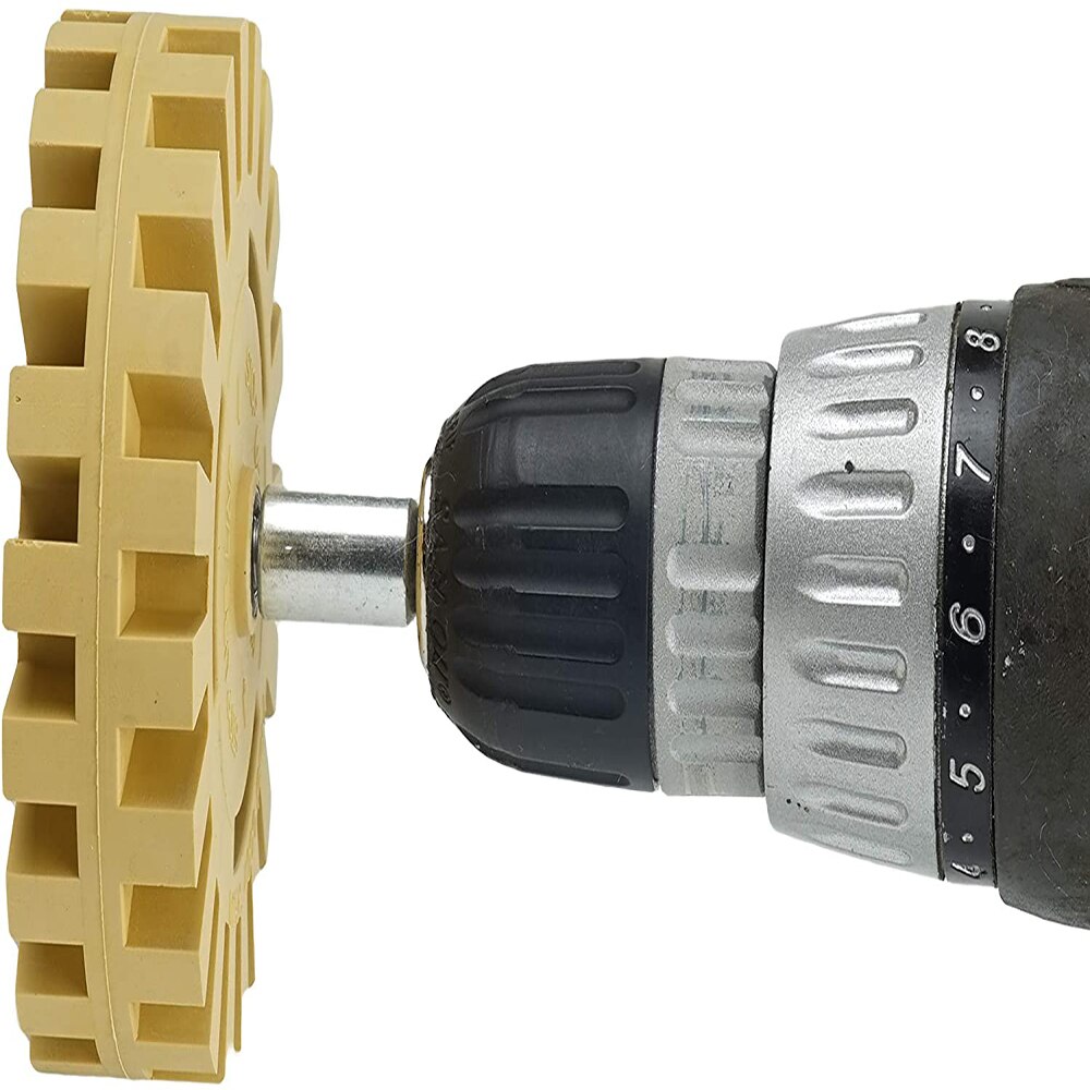 Decal Removal Eraser Wheel Tool Kit 4 inch Rubber Power Drill Attachment For Removing Pinstripes Stickers Adhesive Vinyl Decals