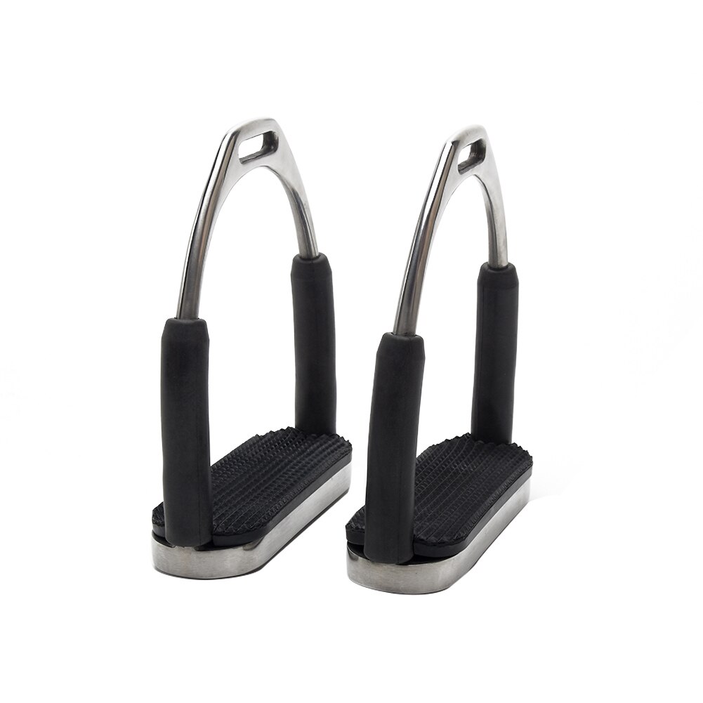 1 Pair Racing Sports Stirrups Horse Riding Flexible Saddle Pedals Stainless Steel Anti Slip Durable Equipment Safety Folding