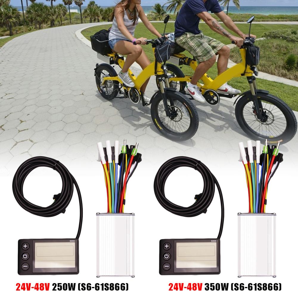24-48V Electric Brushless Controller 250-350W LCD Display Panel for Bicycle Scooter Motor Bicycle Accessories