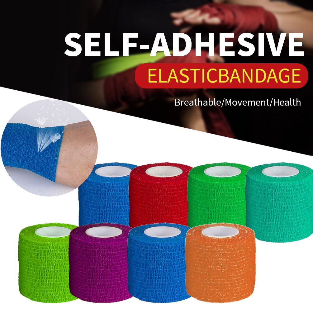 Sport Zelfklevend Tape Hansaplast Adhesive Wrap Samenhangend Bandages Ehbo Tape Huisdier Tape 5Cm * 4.5M