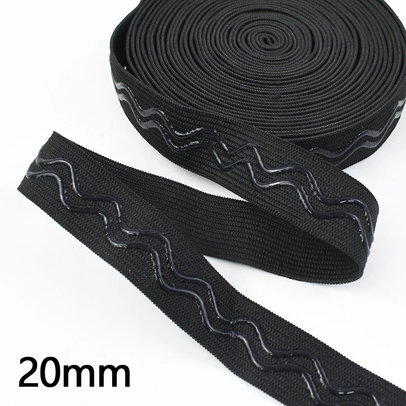 Bandas elásticas de silicona de 2/5/10M, 20-40mm, cinta elástica antideslizante, cinturón de costura, ropa deportiva, banda de goma, accesorios para ropa de Yoga: Dorado / 5 meses