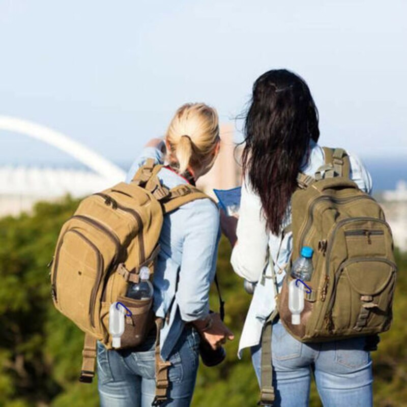 Botellas Vacías rellenables con llavero de 30/50/60ml, Mini botellas transparentes portátiles para viajes L5 1/5 Uds.