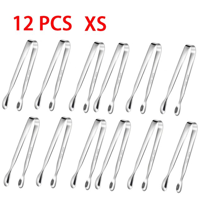 Pince à bloc de glace, Mini pince à Clip, pince à Cube de glace, pince à glace, Mini pince, pince à barre de bonbon: 12 PCS XS