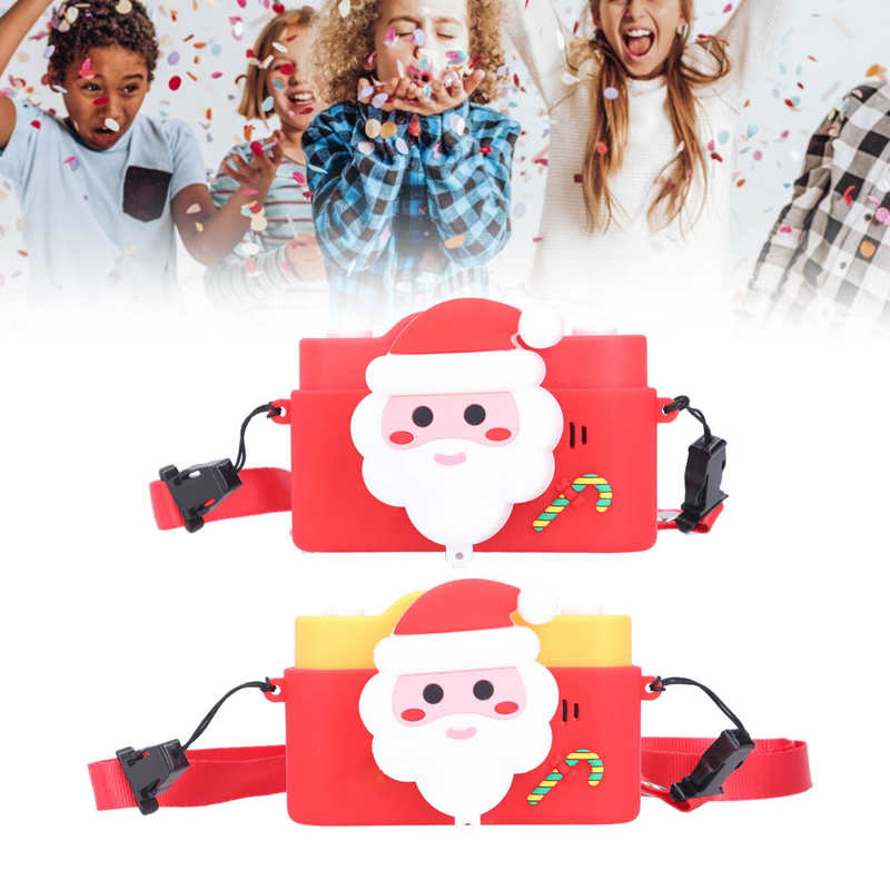 Kids Camera Santa Claus Video Dual Camera Music Cartoon USB Rechargeable Camera Christmas